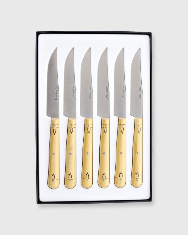 sid mashburn Steak Knives (Set of 6) in Woodburned Boxwood