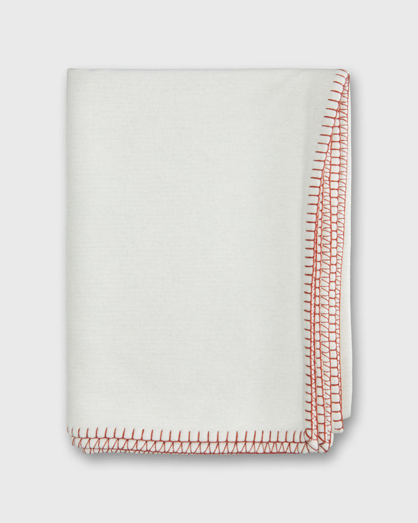 sid mashburn Stitched Reversible Throw Blanket in Ecru/Driftwood Wool/Cashmere