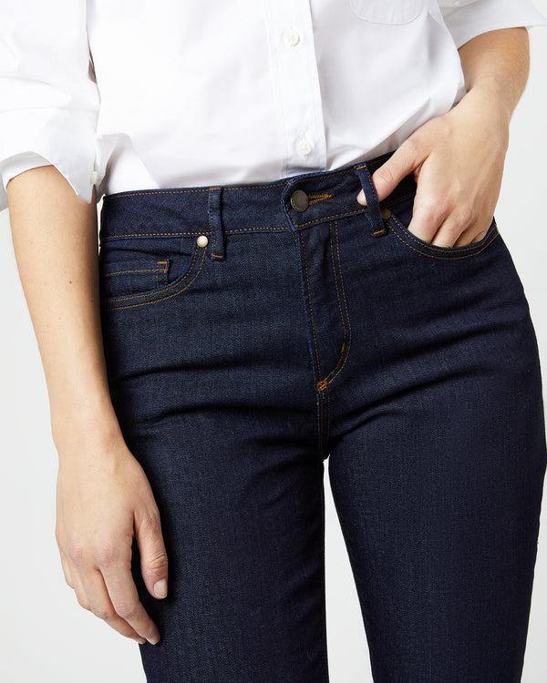 Sid Mashburn Straight Leg 5-Pocket Jean In Indigo Stretch Denim