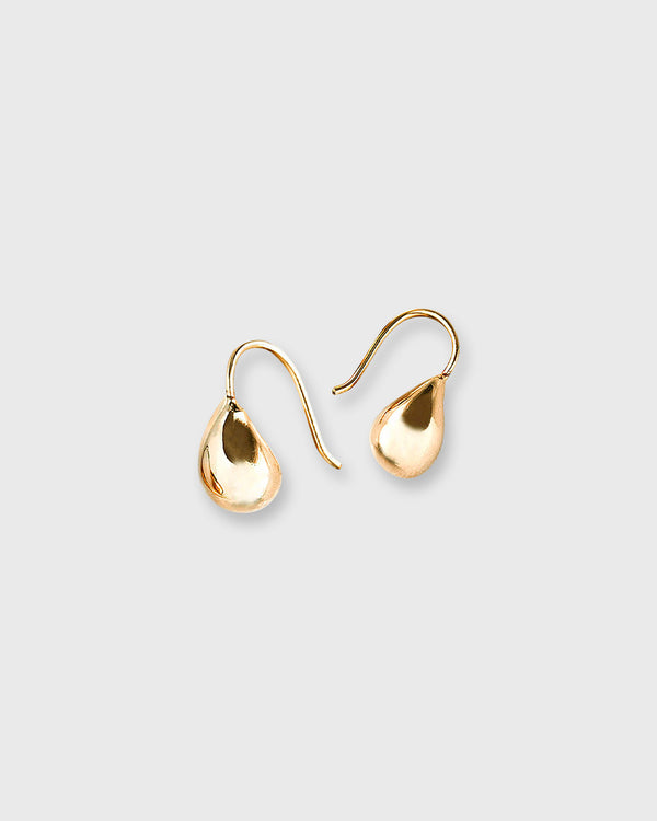 sid mashburn Teardrop Bead Hook Earrings in Gold-Plated Brass