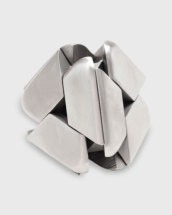 Sid Mashburn Tetra Puzzle In Brushed Stainless Steel