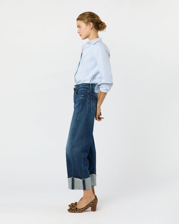 Sid Mashburn The Half-Pipe Ankle Cuff Fray Jean In Perfectly Imperfect