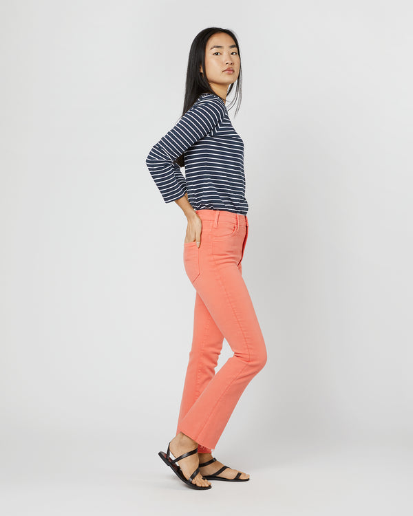 Sid Mashburn The Hustler Ankle Fray Jean In Persimmon