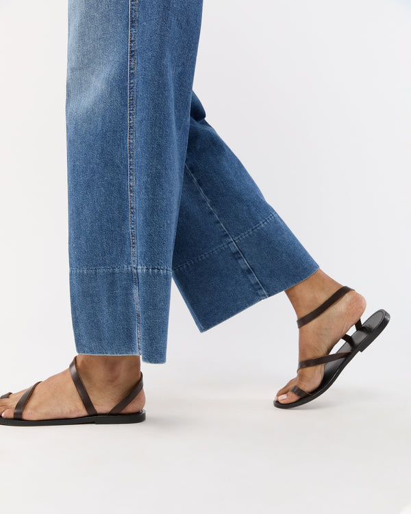 Sid Mashburn The Maven Wide Hem Ankle Jean In Rags To Riches