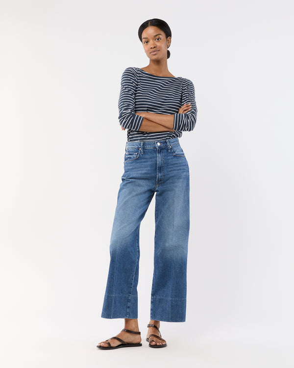sid mashburn The Maven Wide Hem Ankle Jean in Rags to Riches