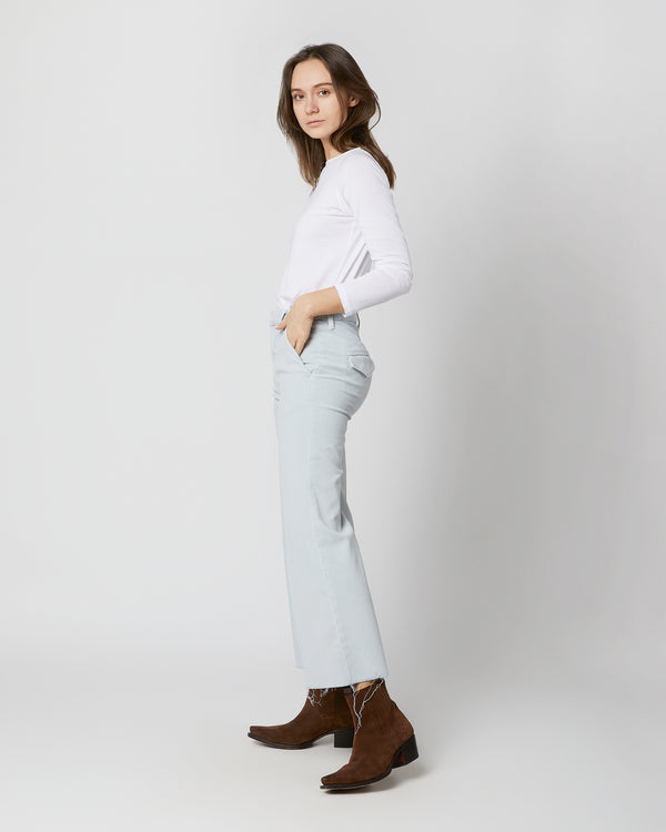 Sid Mashburn The Roller Crop Prep Fray Jean In Ballad Blue