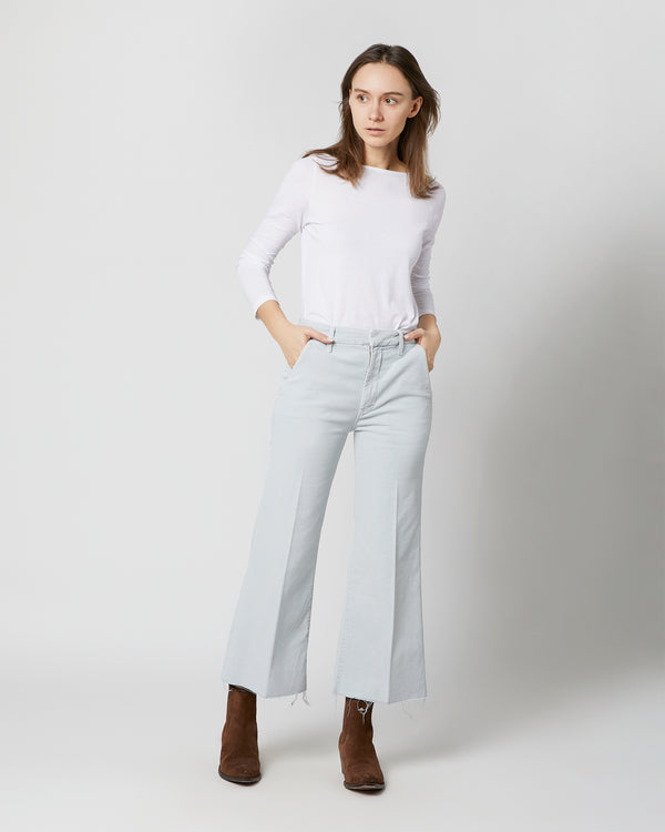 sid mashburn The Roller Crop Prep Fray Jean in Ballad Blue