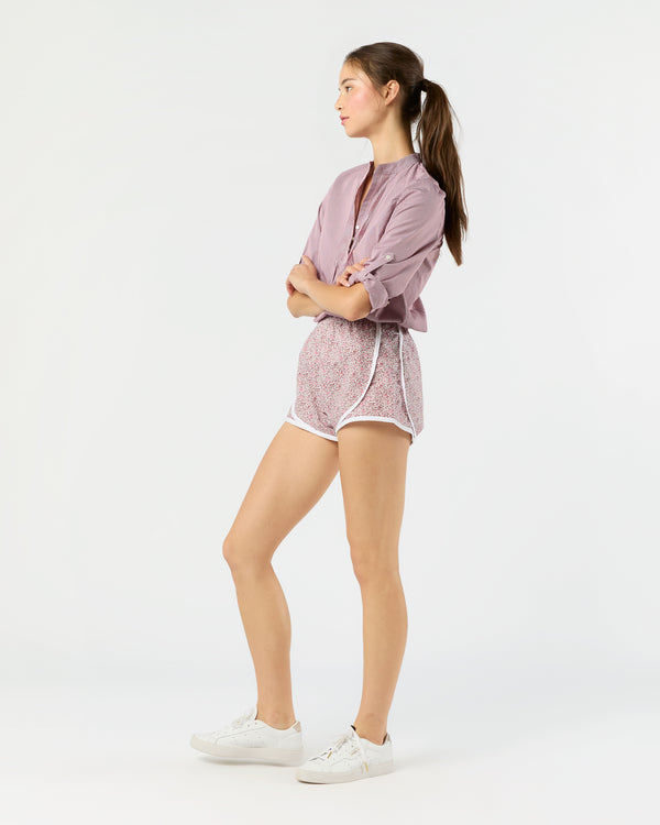 Sid Mashburn Track Short In Pink Katie & Millie Liberty Fabric