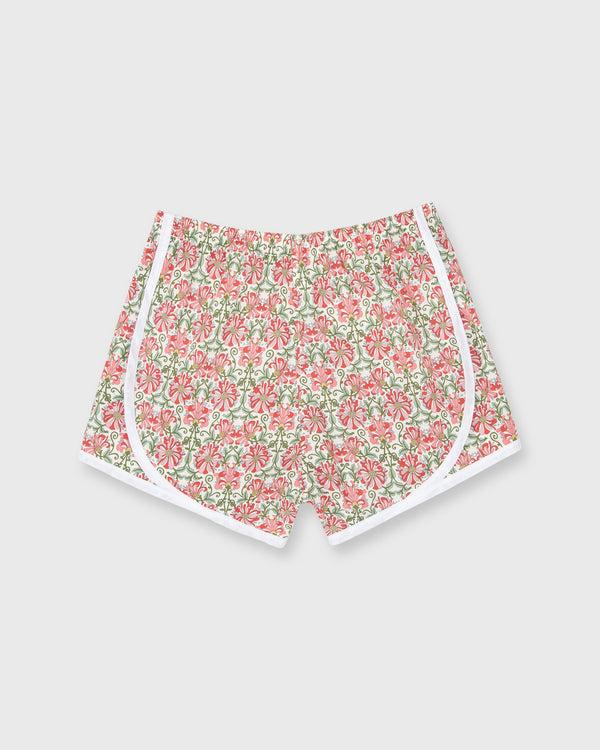 Sid Mashburn Track Short In Pink/Red Honeysuckle Liberty Fabric
