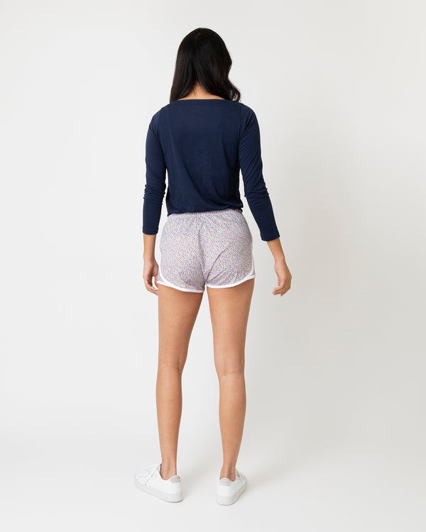 Sid Mashburn Track Short In Yellow/Red/Blue Floriana Liberty Fabric