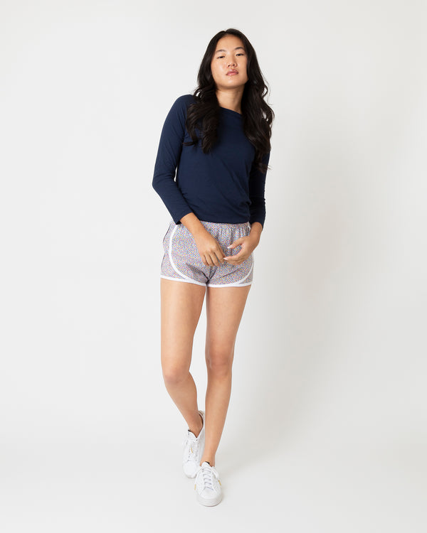 sid mashburn Track Short in Yellow/Red/Blue Floriana Liberty Fabric