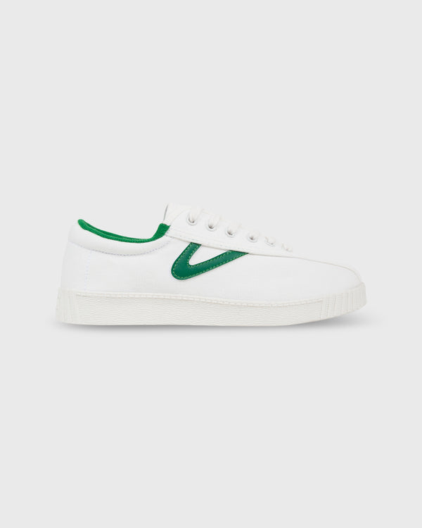sid mashburn Women's Nylite Canvas Sneaker in White/Green