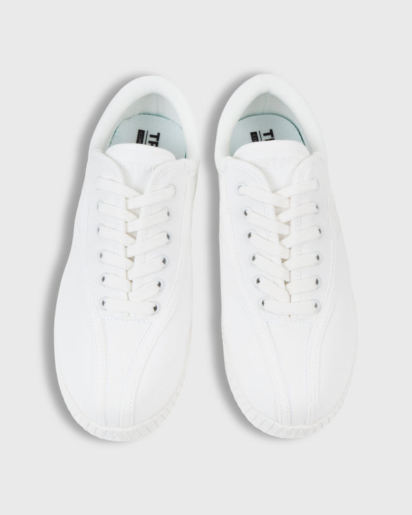 Sid Mashburn Women's Nylite Canvas Sneaker In White/White