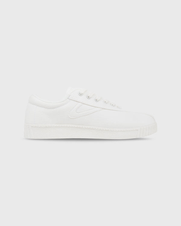 sid mashburn Women's Nylite Canvas Sneaker in White/White
