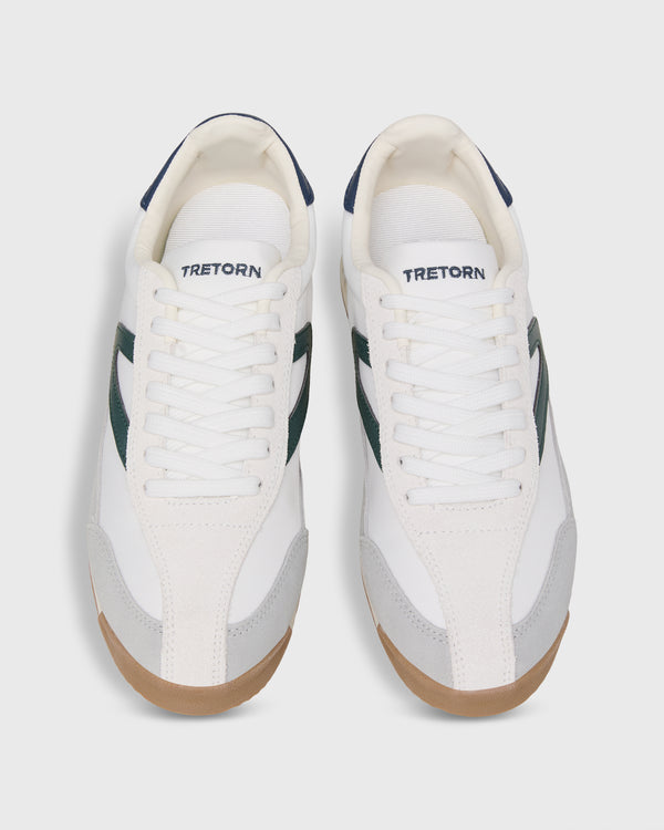 Sid Mashburn Women's Rawlins 2.0 Sneaker In White/Green/Navy