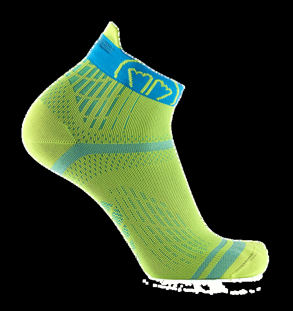 Sidas Running Socks - Run Feel Yellow/turquoise - 2 Pair – Sidas US