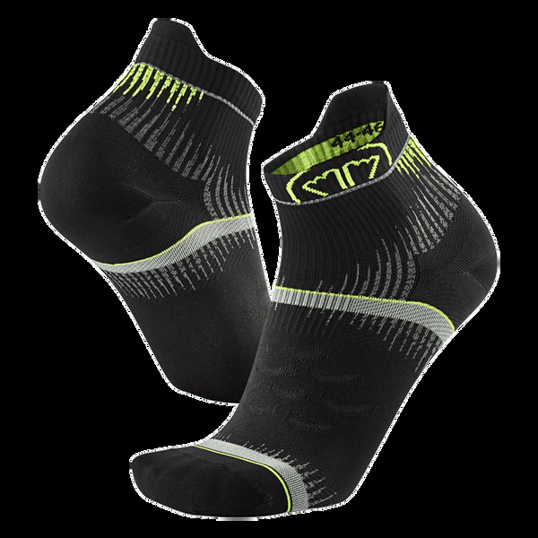 Sidas Running Socks - Run Ultra Black/yellow – Sidas US