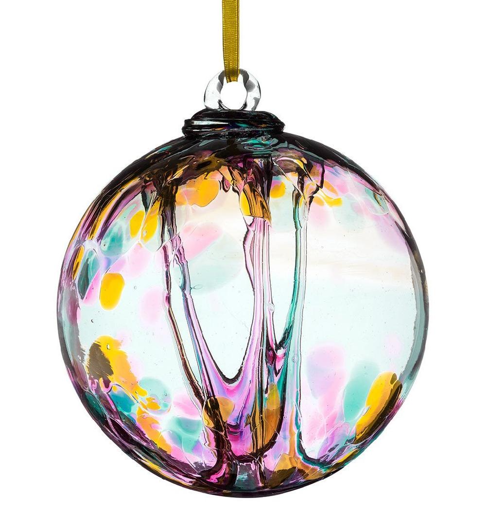 sienna glass 10cm Spirit Ball - Multicoloured Turquoise
