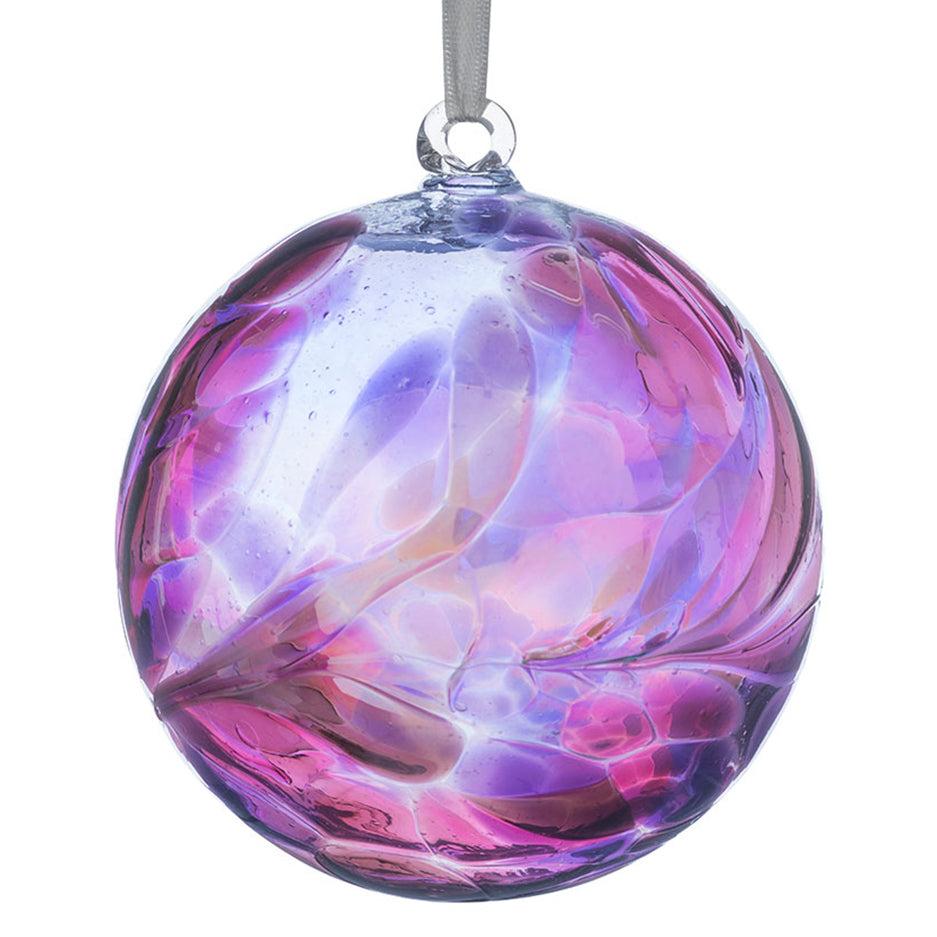 sienna glass 10cm Friendship Ball - Amethyst