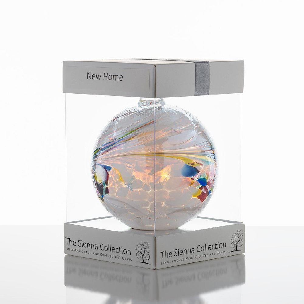 sienna glass 10cm Friendship Ball - New Home