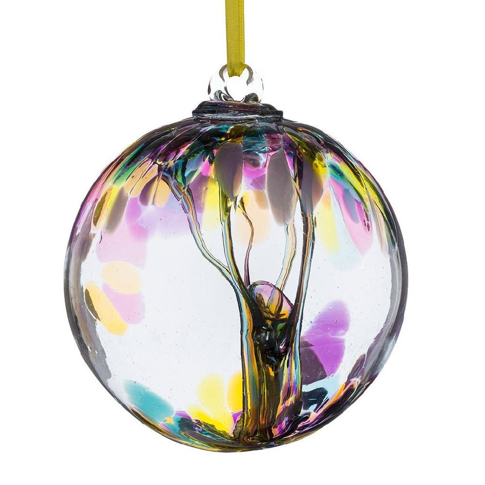 sienna glass 10cm Spirit Ball - Multicoloured Pink