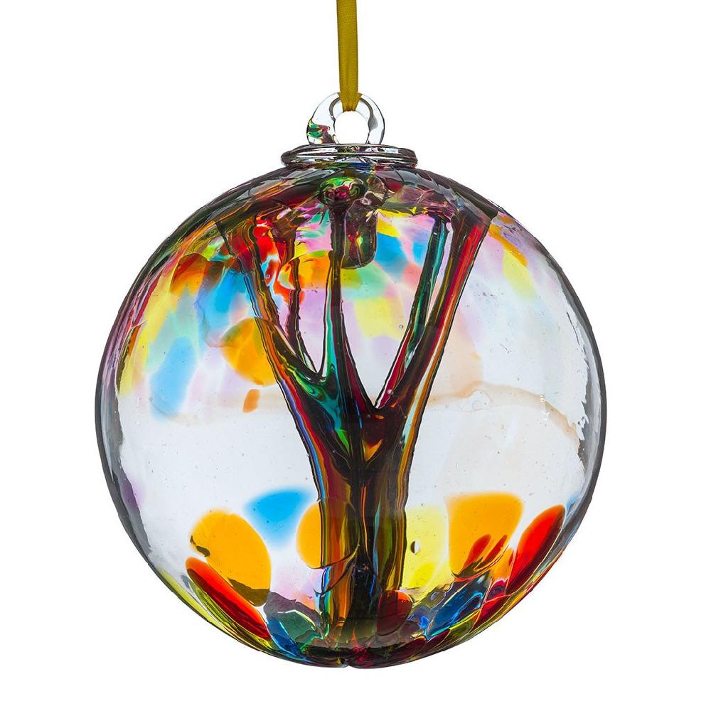 sienna glass 10cm Spirit Ball - Multicoloured