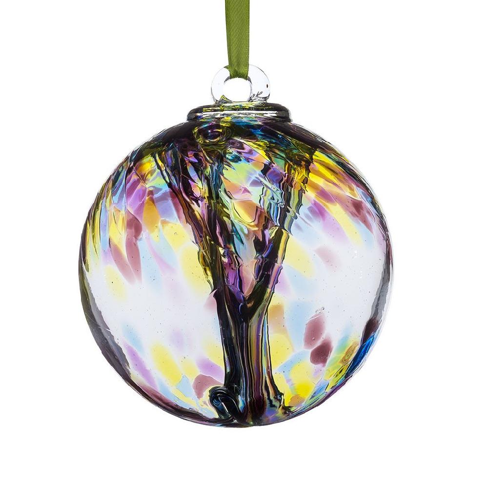 sienna glass 10cm Spirit Ball - Purple Green & Blue