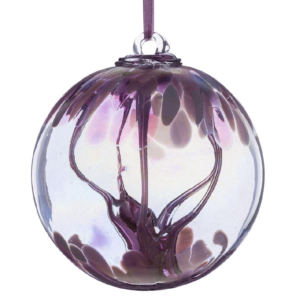 sienna glass 10cm Spirit Ball - Violet