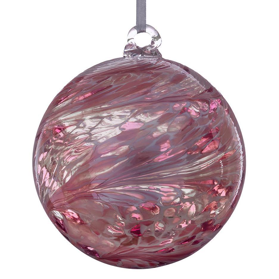sienna glass 15cm Friendship Ball - Pastel Pink
