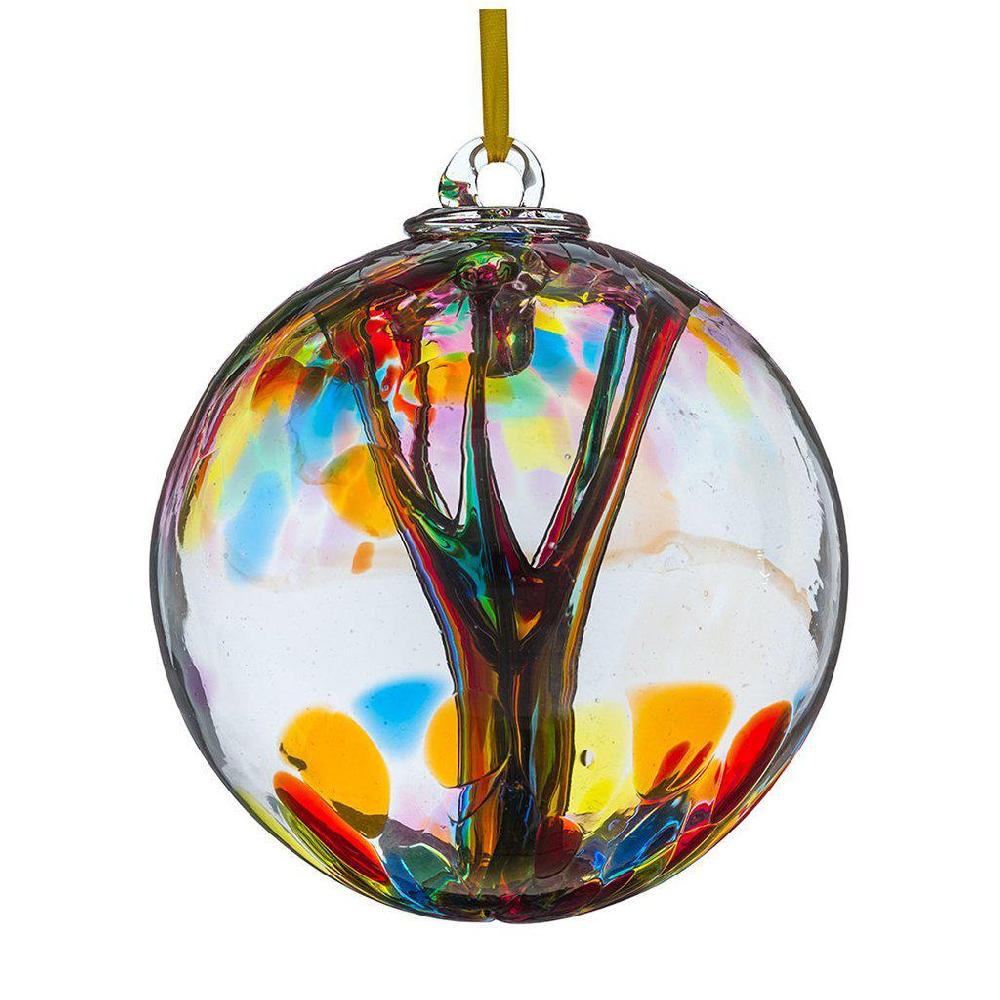 sienna glass 15cm Spirit Ball - Multicoloured