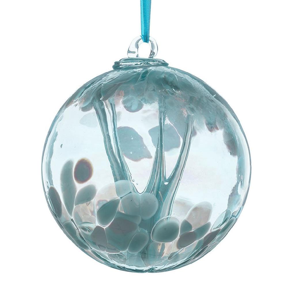 sienna glass 15cm Spirit Ball - Pastel Blue