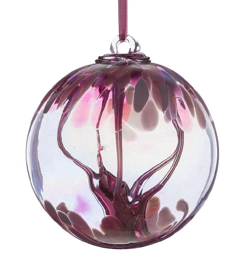 sienna glass 15cm Spirit Ball - Pastel Pink