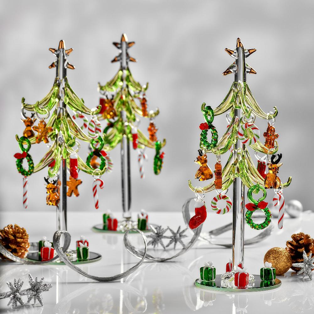 sienna glass 20cm Christmas Tree Ornament