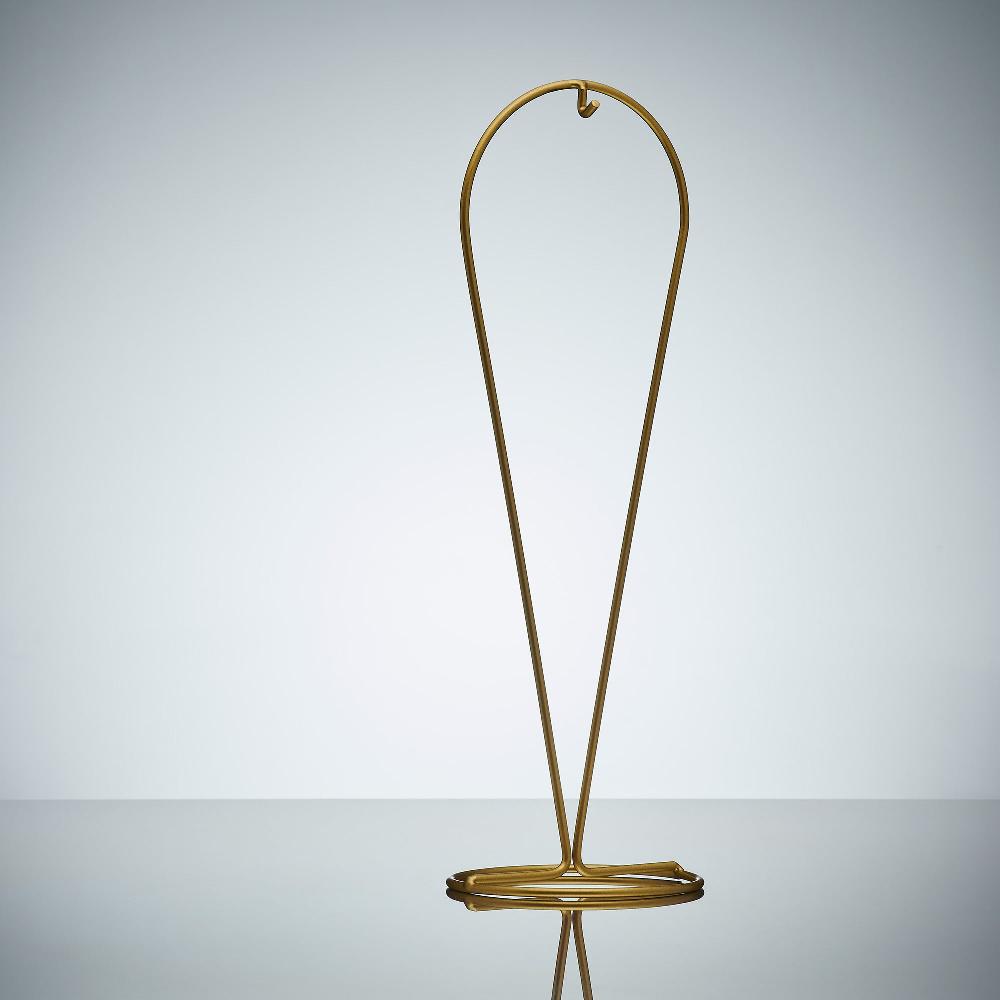 sienna glass Droplet Display Stand - Gold