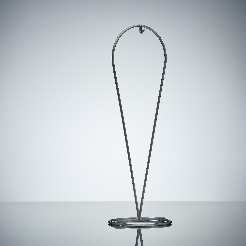 sienna glass Droplet Display Stand - Silver