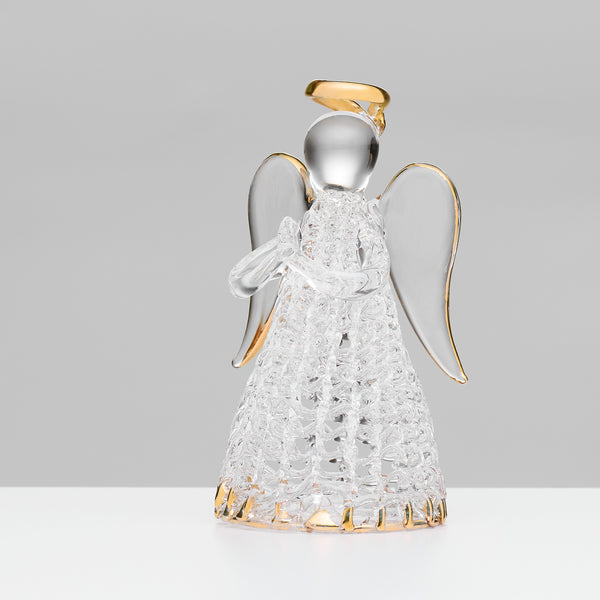 Sienna Glass Keepsake Angel - Gold