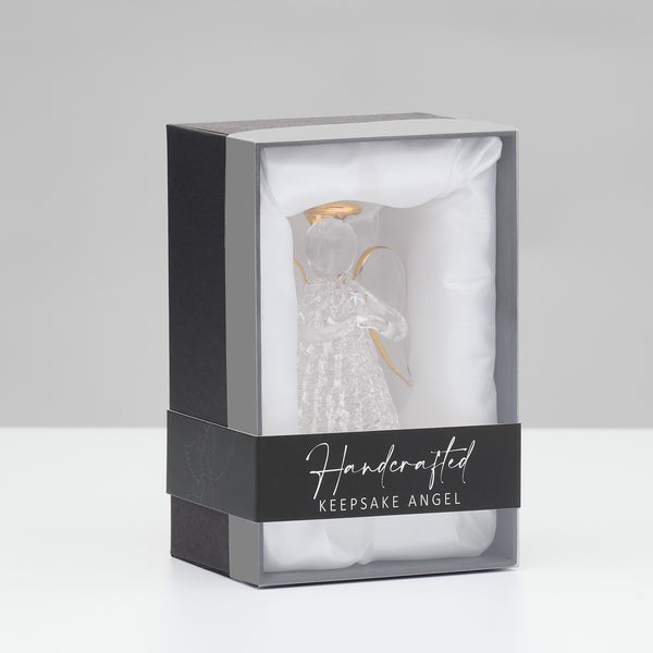 Sienna Glass Keepsake Angel - Gold