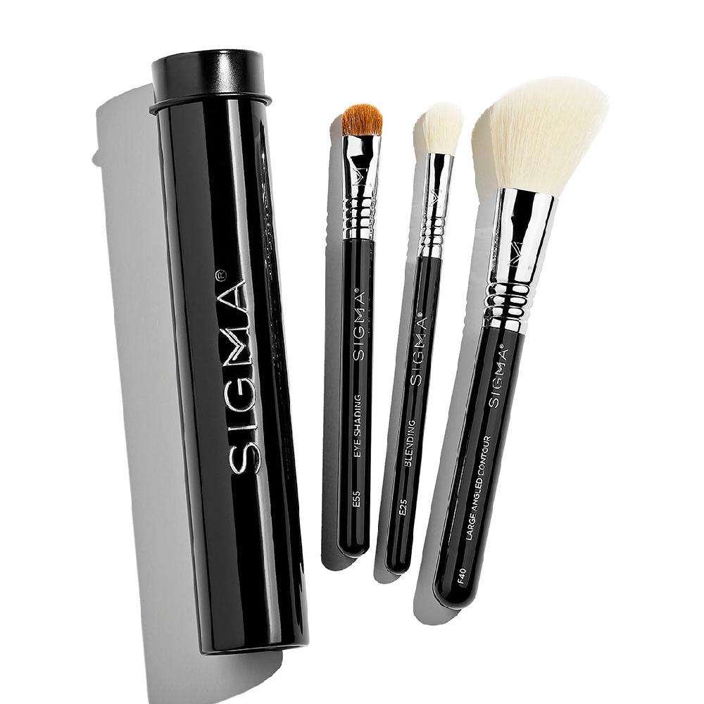 sigma beauty Essential Trio Brush Set Black