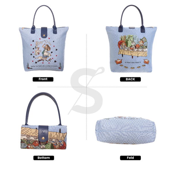 Signare Alice In Wonderland Nothing But Cards - Folding Bag