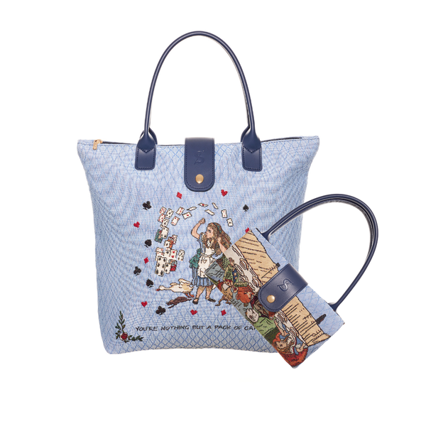 signare Alice in Wonderland Nothing but Cards - Folding Bag