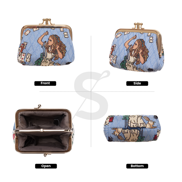 Signare Alice In Wonderland Nothing But Cards - Frame Purse