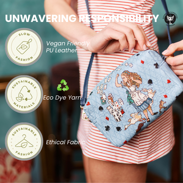 Signare Alice In Wonderland Nothing But Cards - Hip Bag