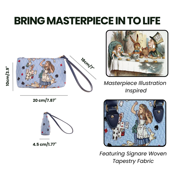 Signare Alice In Wonderland Nothing But Cards - Wristlet