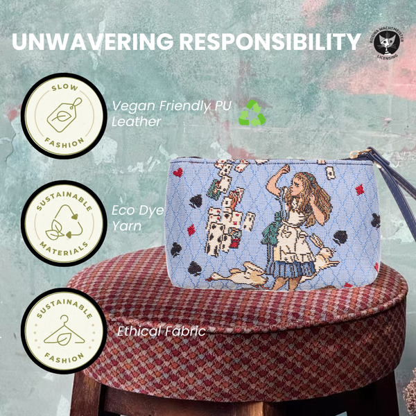 Signare Alice In Wonderland Nothing But Cards - Wristlet