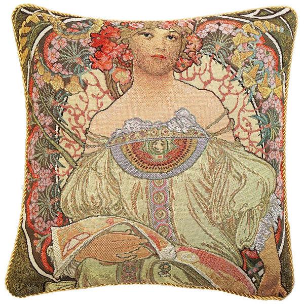 signare Alphonse Mucha Day Dream - Cushion Cover Art 45cm*45cm