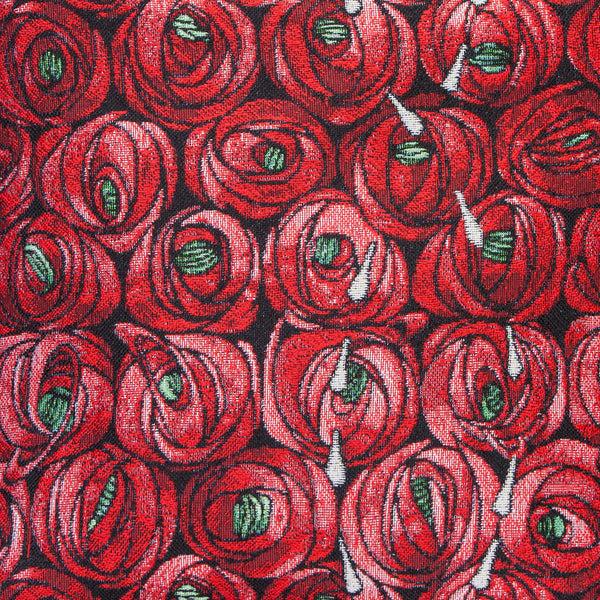signare Charles Rennie Mackintosh Rose and Tear Drop - Fabric for Upholstery