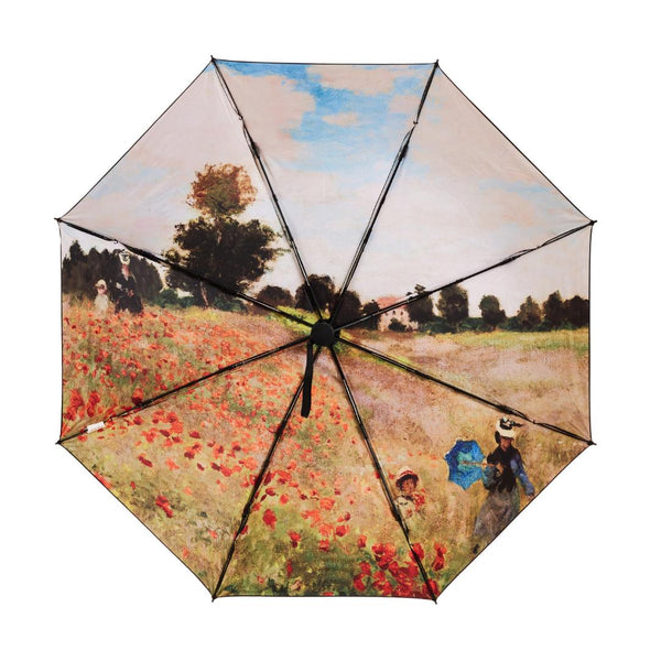 Signare Claude Monet Poppy Field - Automatic Reverse Umbrella