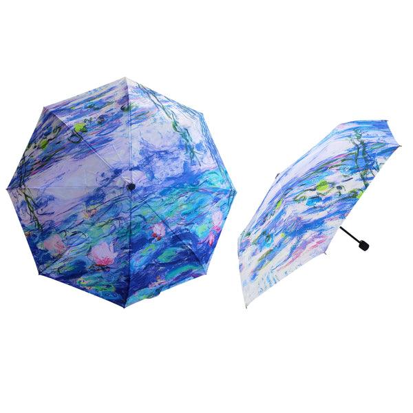 signare Claude Monet Water Lily - Art Folding Umbrella