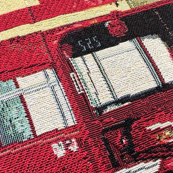 Signare Double Decker Bus - Panelled Cushion Cover 45cm*45cm