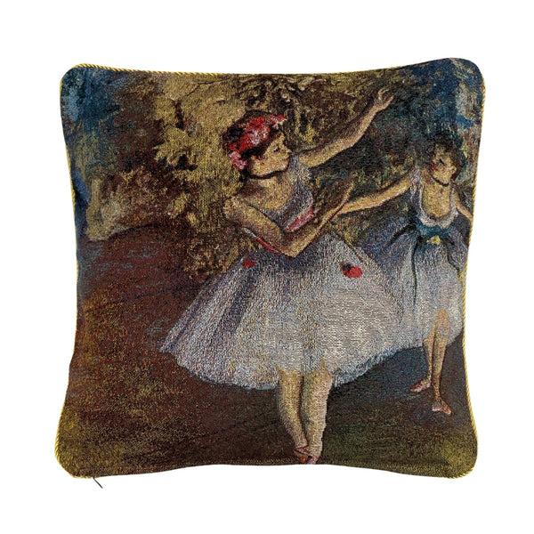 Signare E.Degas Two Dancers On A Stage - Cushion Cover Art 45cm*45cm